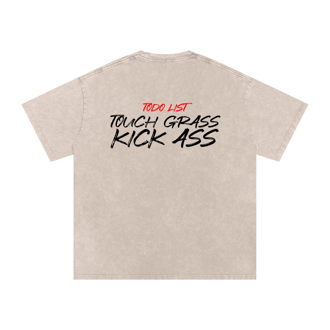 Snow Washed Oversized Cotton T-Shirt